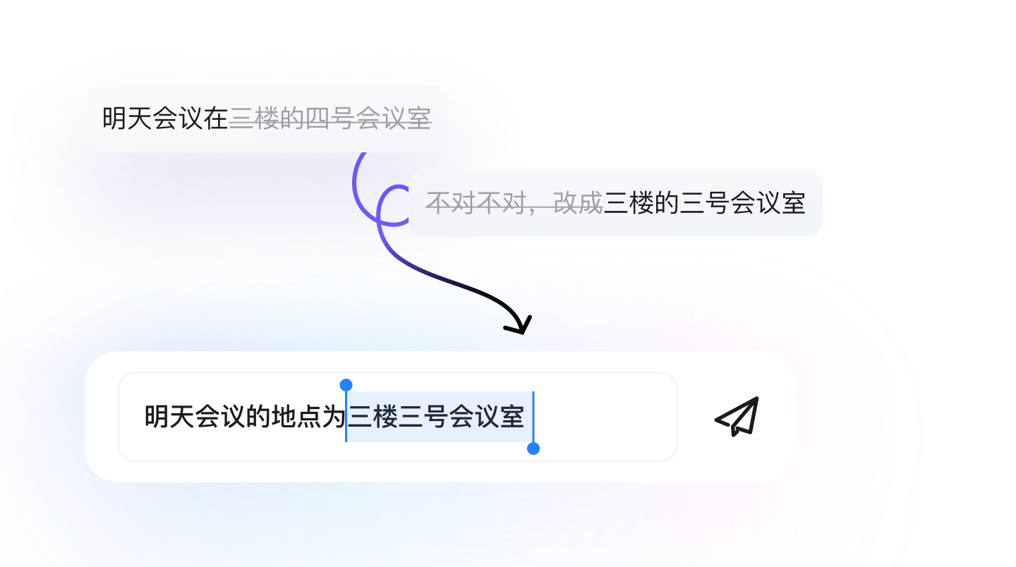 口语自我修正示意